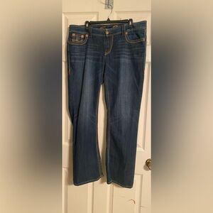 Seven7 brand dark blue jeans, boot cut, never worn